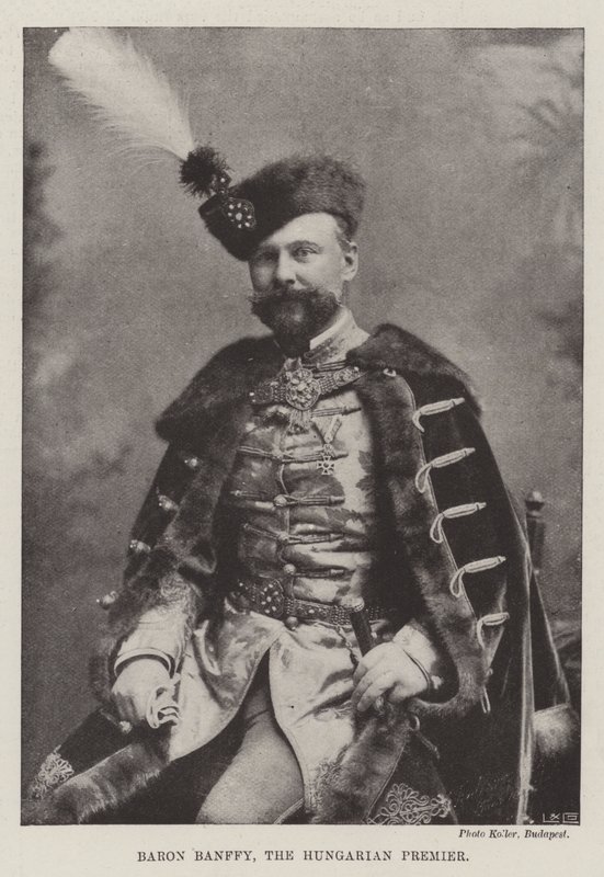 Macaristan Başbakanı Baron Banffy by English Photographer