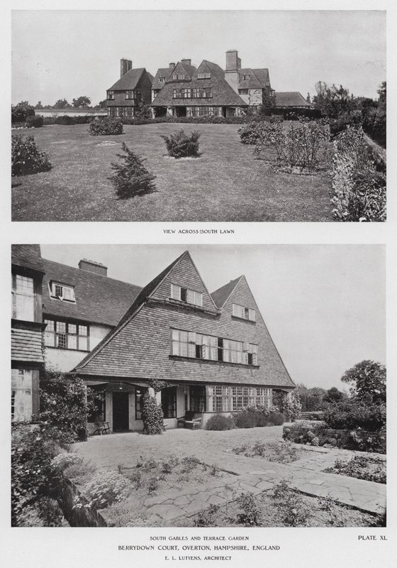 Berrydown Court, Overton, Hampshire, İngiltere (s/b fotoğraf) by English Photographer