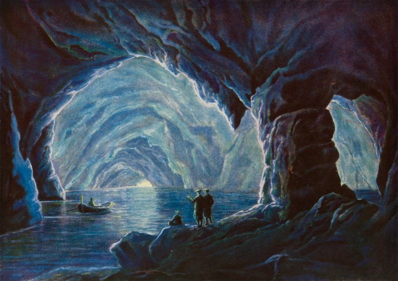 Blue Grotto, Capri (renkli fotoğraf) by English Photographer