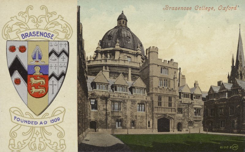 Brasenose Koleji, Oxford (renkli fotoğraf) by English Photographer