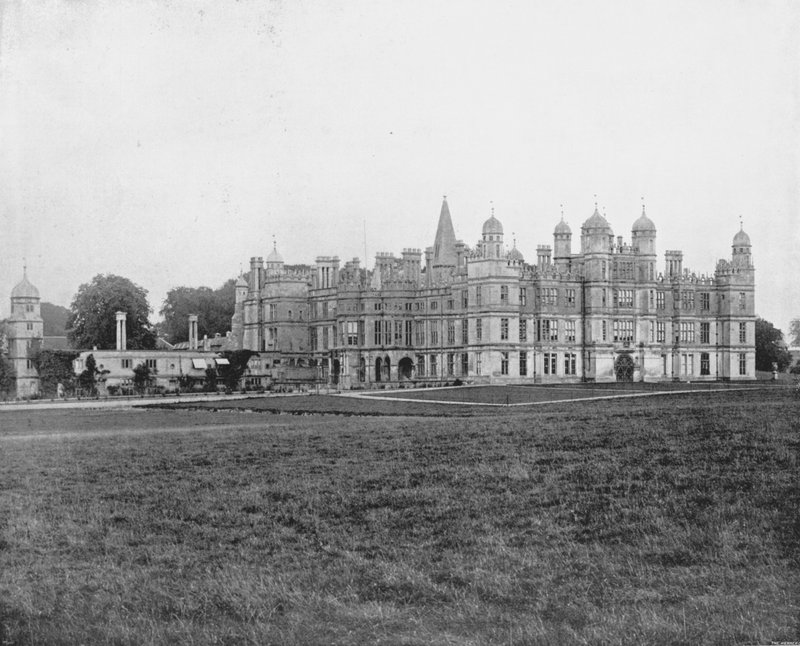Burghley Evi (s/b fotoğraf) by English Photographer