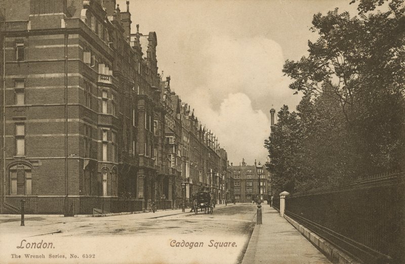 Cadogan Meydanı, Londra (s/b fotoğraf) by English Photographer