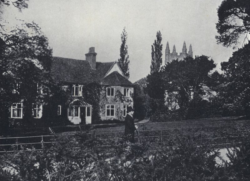 Canon Kingsley ve Evi, Eversley Rectory, Hampshire (s/b fotoğraf) by English Photographer