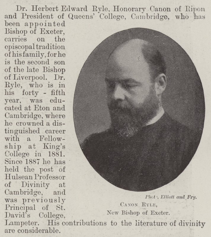 Canon Ryle, Exeter