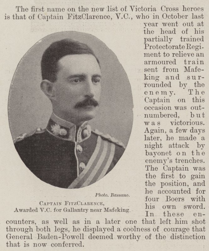 Kaptan FitzClarence, Mafeking yakınlarındaki Gallantry için VC ile ödüllendirildi by English Photographer