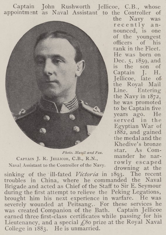 Kaptan JR Jellicoe, CB, RN, Donanma Kontrolörüne Deniz Yardımcısı by English Photographer