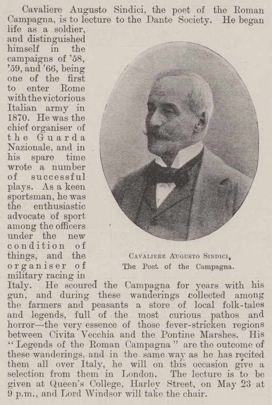 Şövalye Augustus Sindici, Campagna Şairi by English Photographer