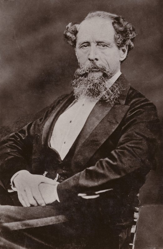 Charles Dickens (1812-1870), İngiliz romancı by English Photographer