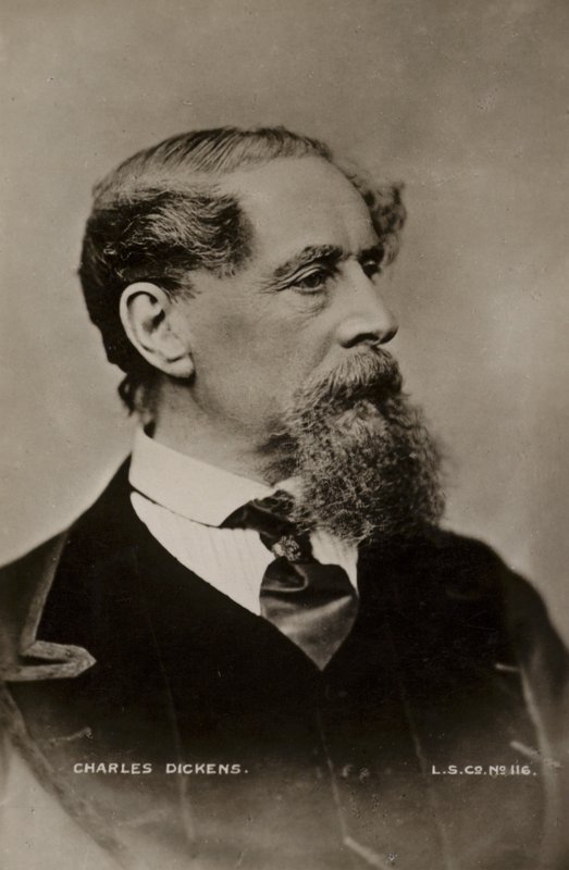 Charles Dickens (1812-1870), İngiliz romancı by English Photographer