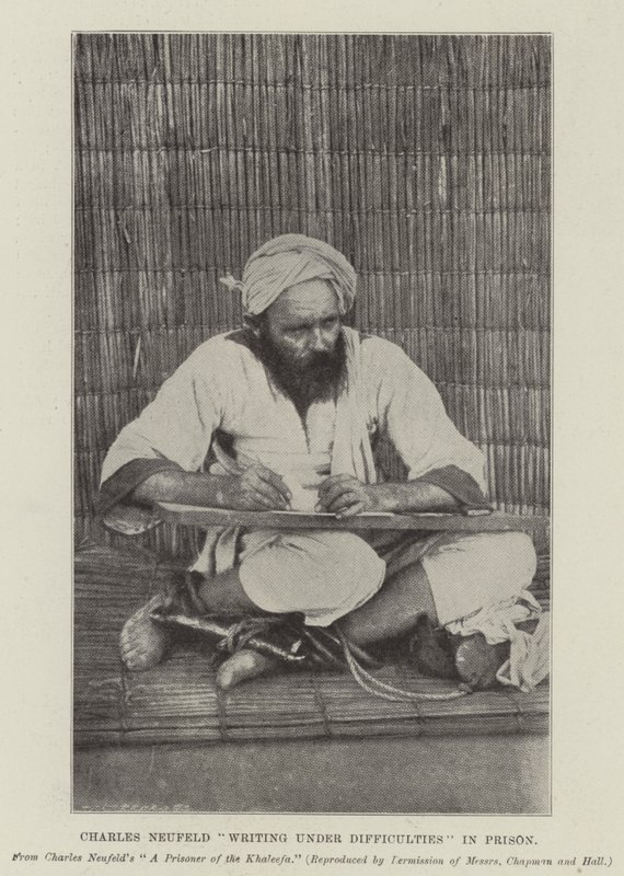 Charles Neufeld Hapishanedeki Zorluklar altında yazıyor by English Photographer