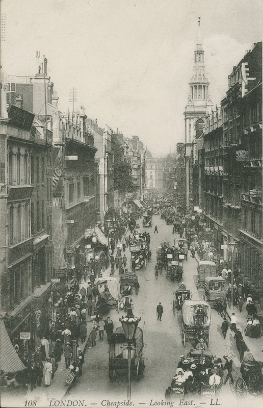 Cheapside görünümlü Doğu, Londra by English Photographer