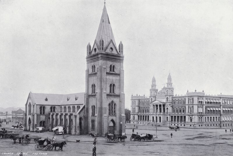 Kilise Meydanı, Pretoria (s/b fotoğraf) by English Photographer