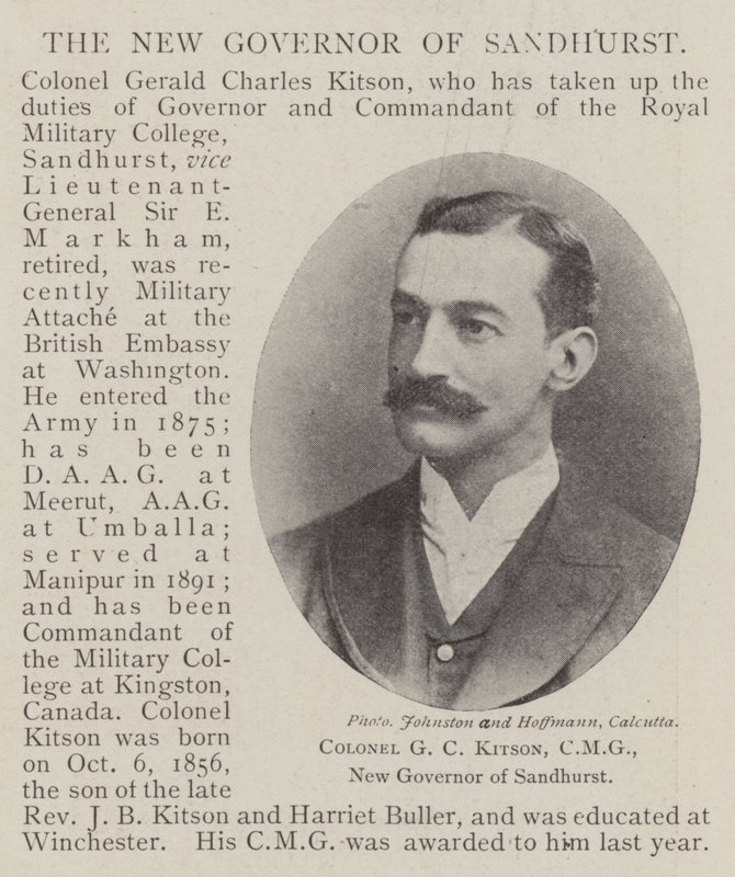 Albay GC Kitson, CMG, Sandhurst'un Yeni Valisi by English Photographer