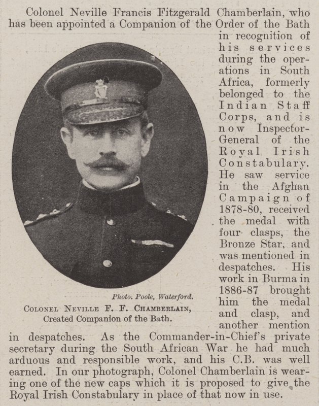 Albay Neville FF Chamberlain, Bath Companion