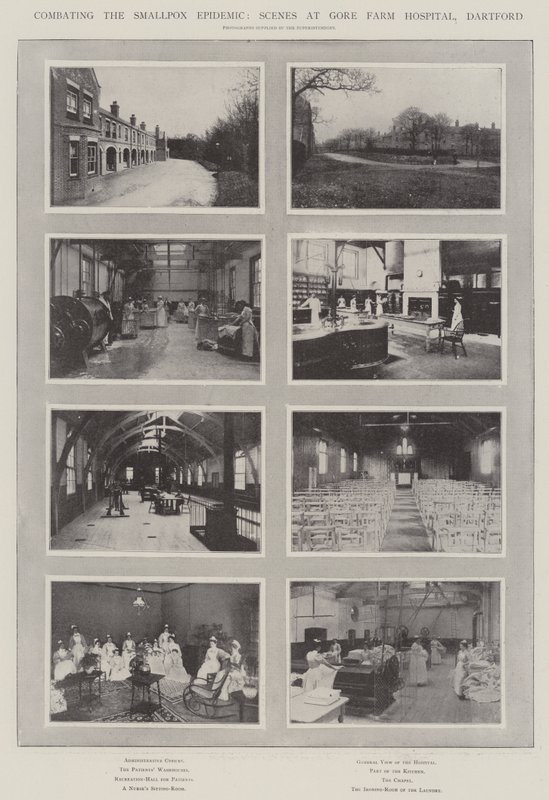Çiçek Salgını ile Mücadele, Dartford, Gore Farm Hastanesinden Sahneler by English Photographer