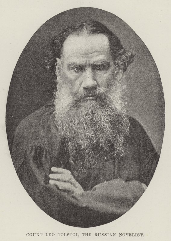 Rus Romancı Kont Leo Tolstoy by English Photographer