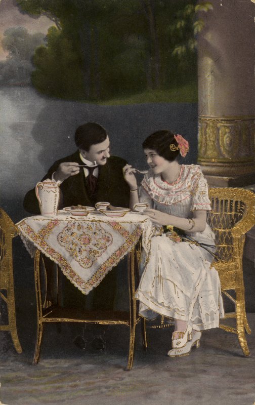 Çift birlikte yemek by English Photographer
