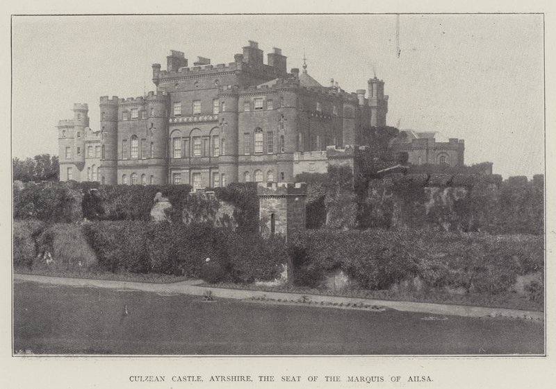 Culzean Kalesi, Ayrshire, Ailsa Markisinin Koltuğu by English Photographer