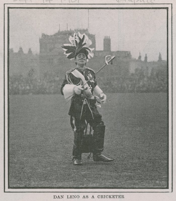 Bir kriket oyuncusu olarak Dan Leno by English Photographer
