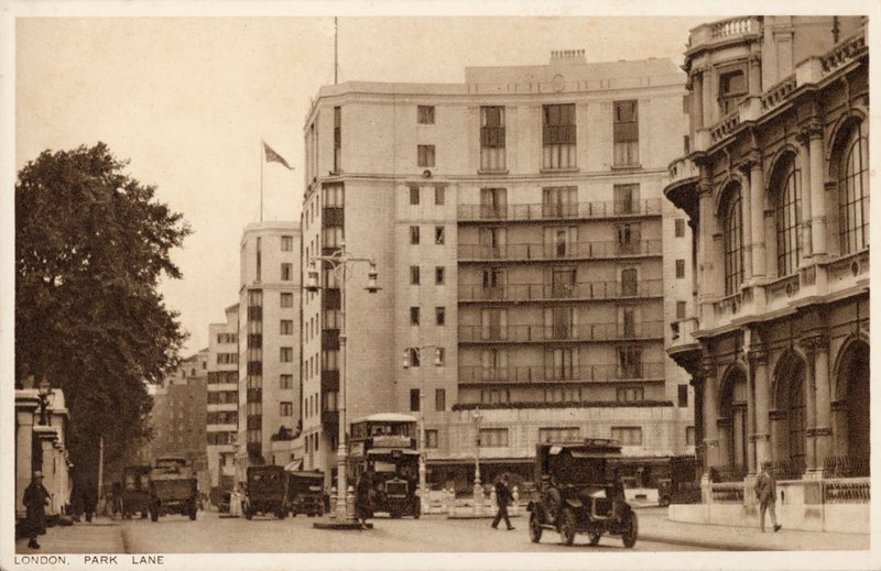 Dorchester Oteli, Park Lane, Londra (s/b fotoğraf) by English Photographer