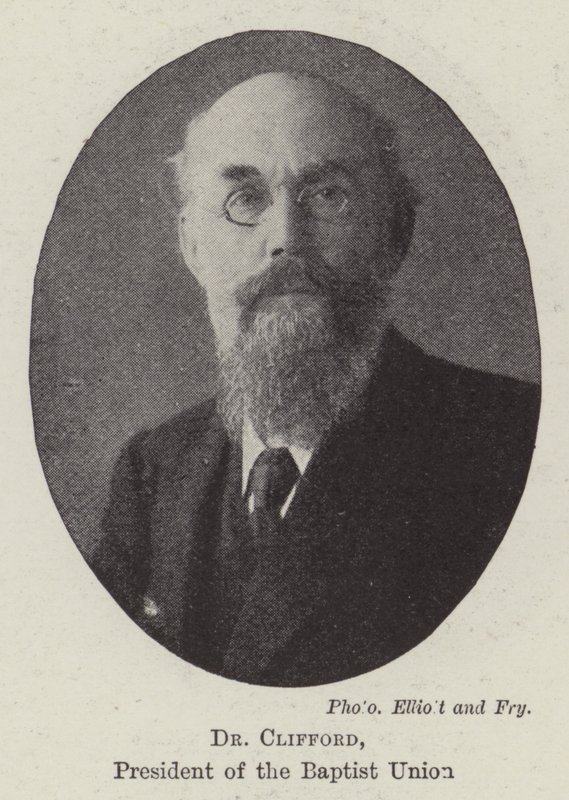 Dr Clifford, Baptist Birliği Başkanı by English Photographer