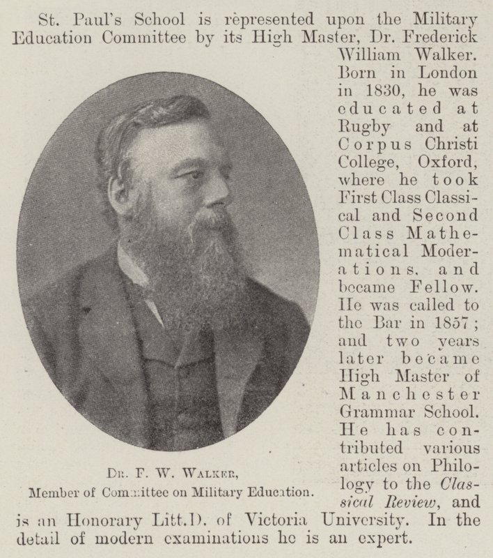 Dr FW Walker, Askeri Eğitim Komitesi Üyesi by English Photographer
