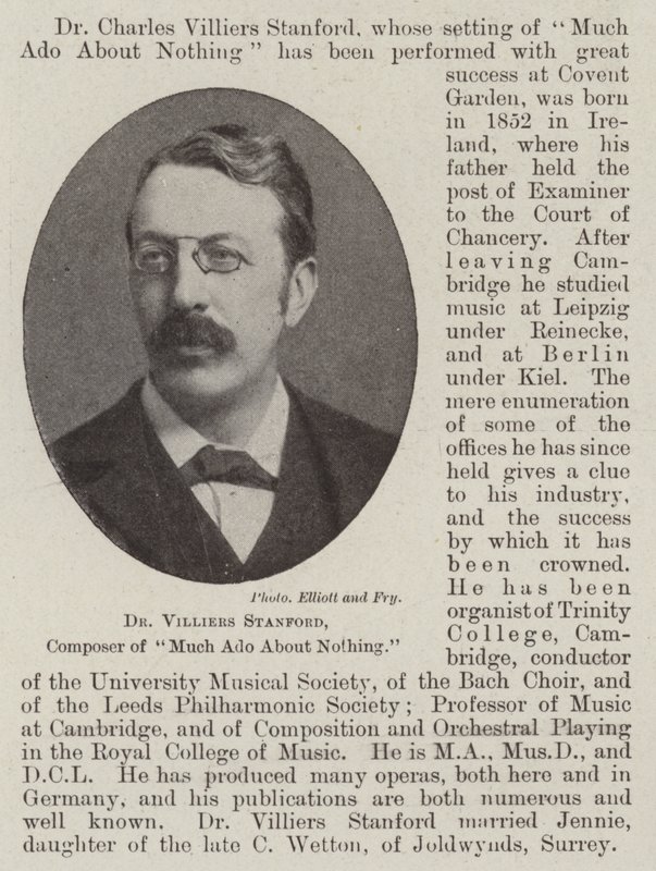 Dr Villiers Stanford, Much Ado About Nothing