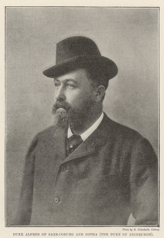 Saxe-Coburg Dükü Alfred ve Edinburgh Dükü Gotha by English Photographer
