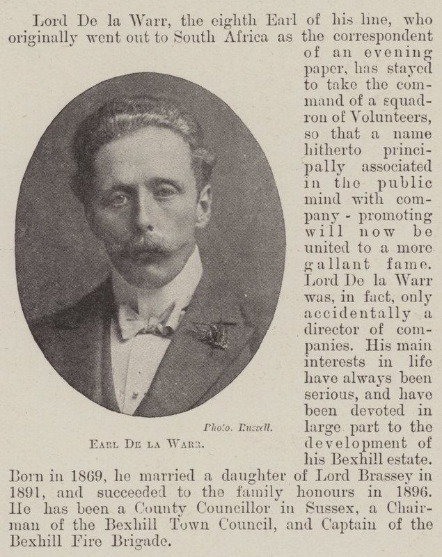 Earl De la Warr by English Photographer
