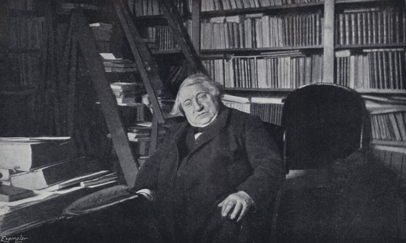 Ernest Renan Çalışmasında (s/b fotoğraf) by English Photographer
