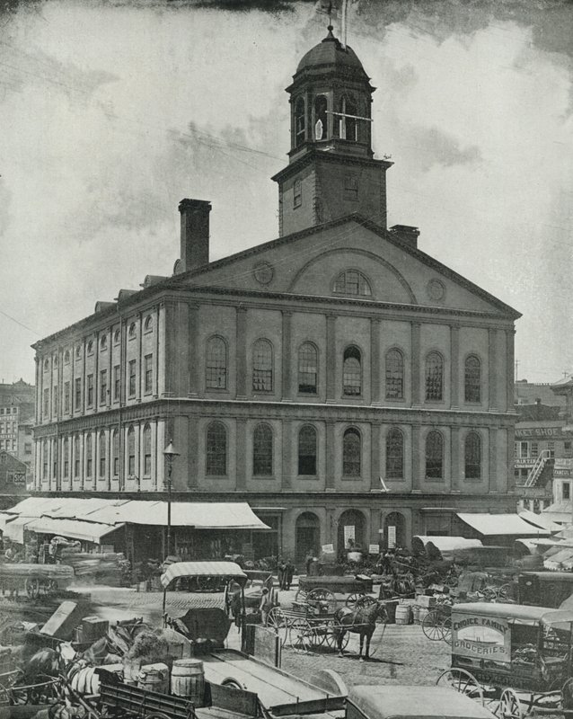 Faneuil Hall, Boston (s/b fotoğraf) by English Photographer