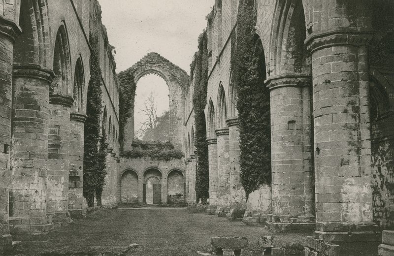 Çeşmeler Abbey, Nave, Batıya Bakmak by English Photographer