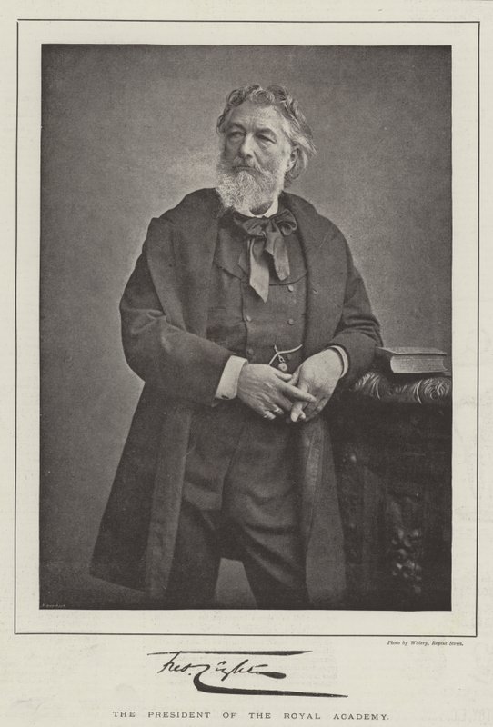 Kraliyet Akademisi Başkanı Frederic Leighton by English Photographer