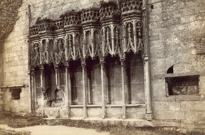 Furness Manastırı, Sedilia (s/b fotoğraf) by English Photographer