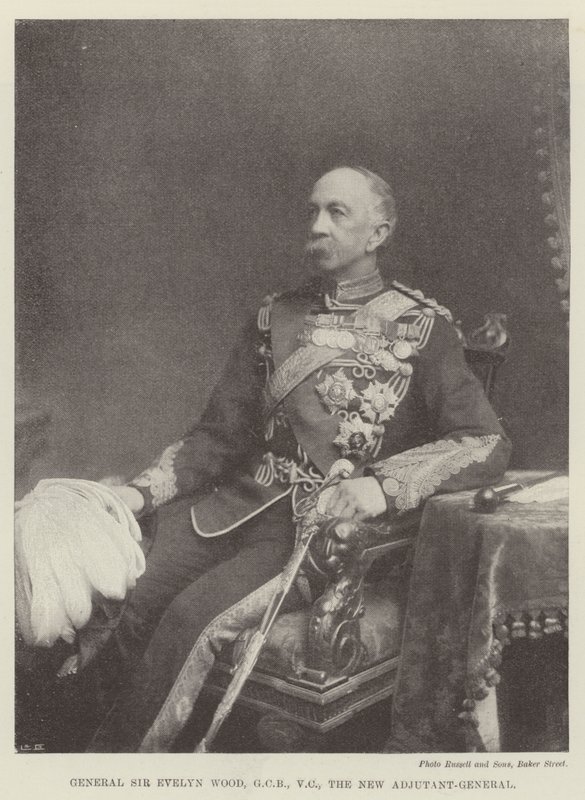 General Sir Evelyn Wood, GCB, VC, Yeni Adjutant-General by English Photographer