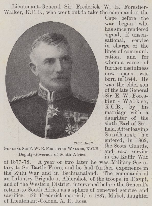 General Sir FW E Forestier-Walker, KKB, Güney Afrika Vali Yardımcısı by English Photographer