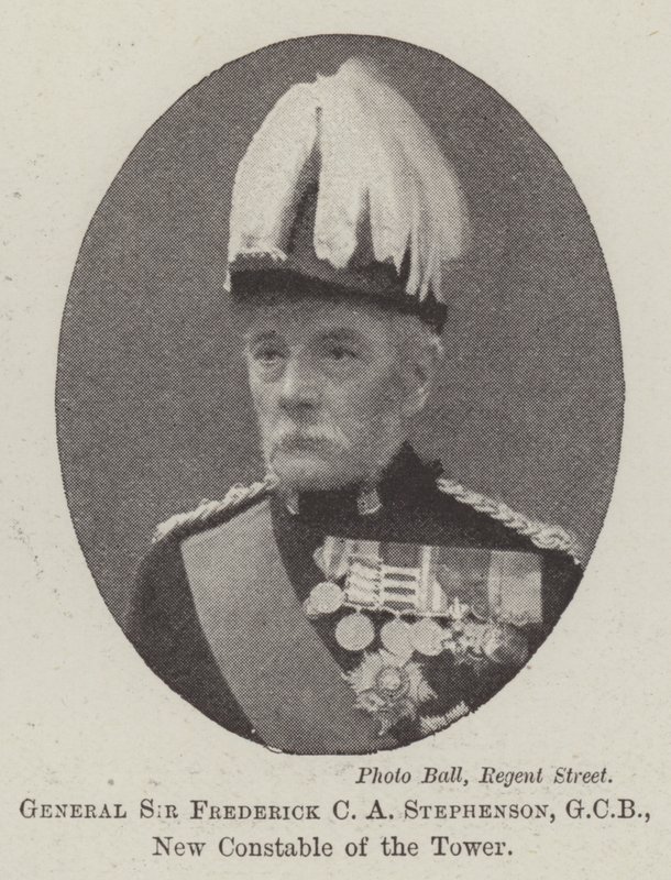 General Sir Frederick CA Stephenson, GCB, Kulenin Yeni Memurluğu by English Photographer