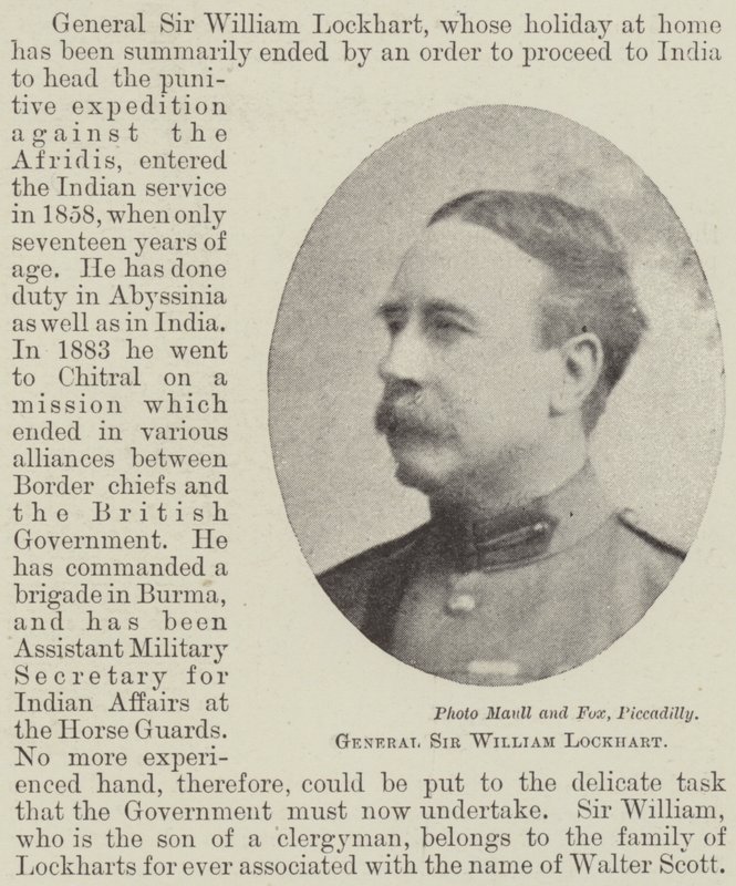 Genel Sir William Lockhart by English Photographer