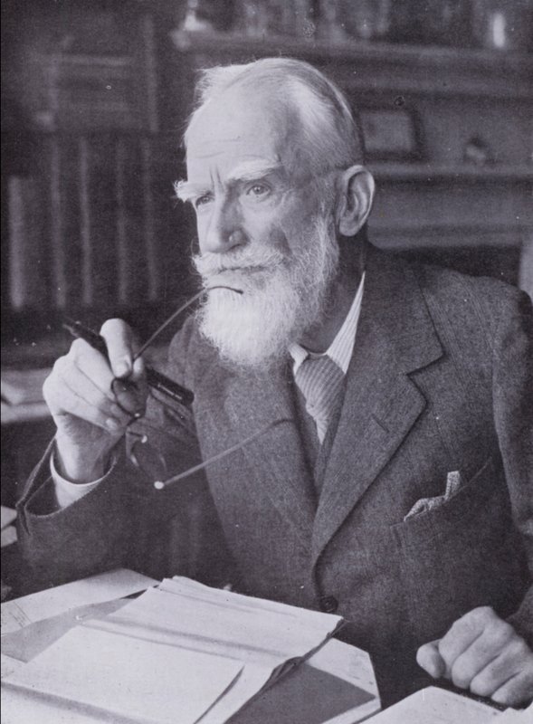 George Bernard Shaw (s/b fotoğraf) by English Photographer