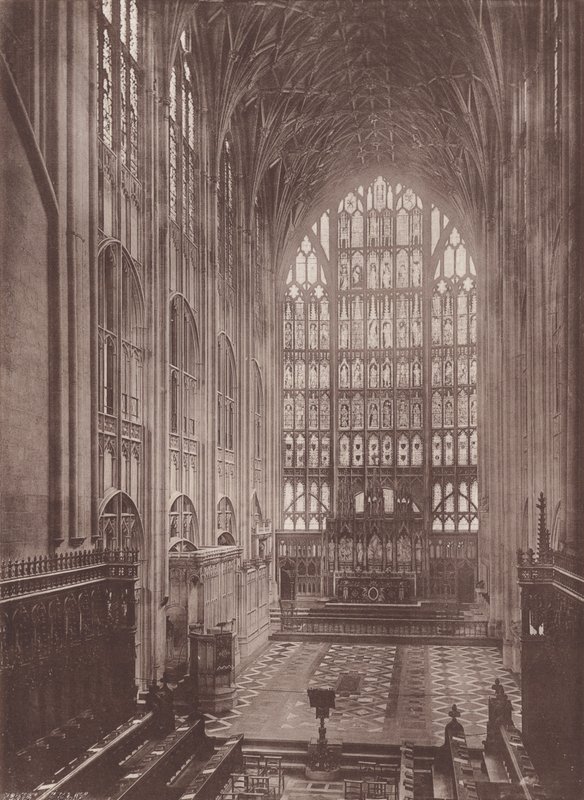 Gloucester: The Cathedral, Choir East (s/b fotoğraf) by English Photographer