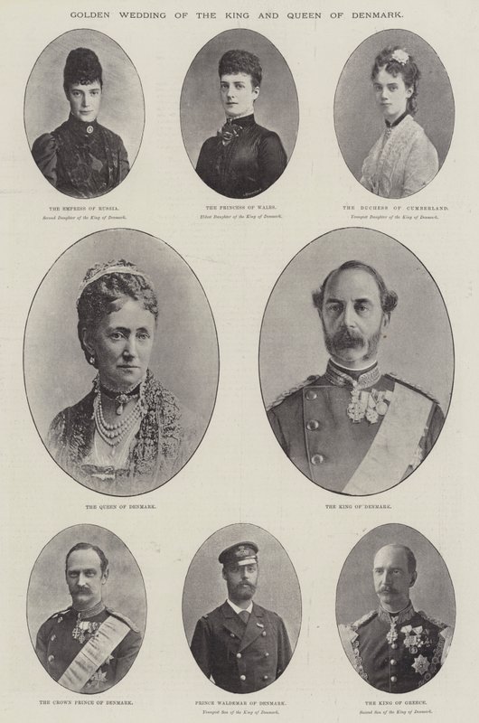 Danimarka Kralı ve Kraliçesinin Altın Düğünü by English Photographer