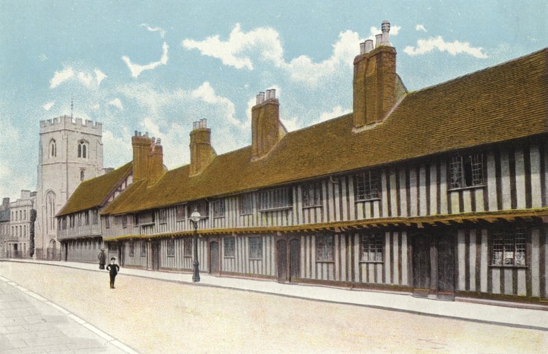 Lonca Şapeli, Gramer Okulu ve Sadaka Evleri, Stratford-on-Avon by English Photographer