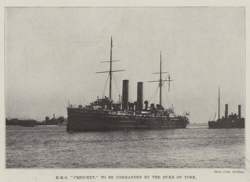HMS Crescent, York Dükü tarafından komuta edilecek by English Photographer