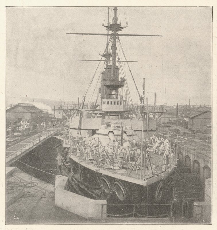 Battenberg Prensi Louis tarafından yaptırılan HMS Implacable by English Photographer