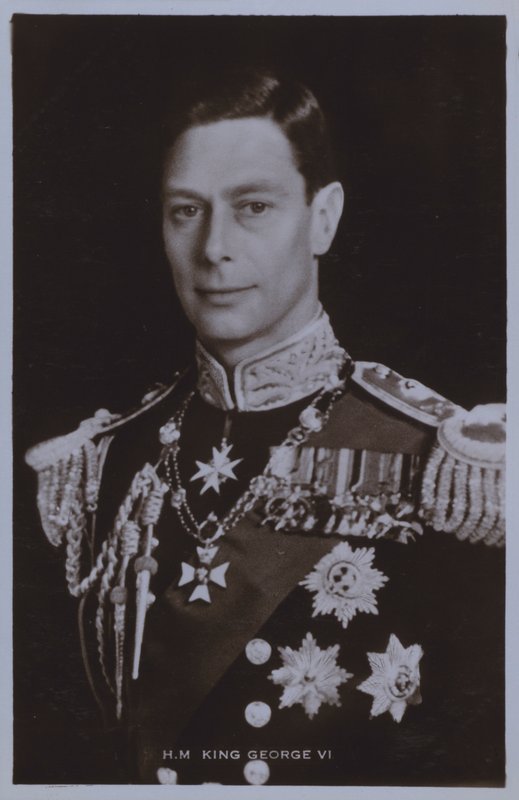 HM King George VI (s/b fotoğraf) by English Photographer
