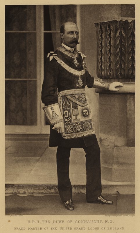 SAİK Connaught Dükü, KG, İngiltere Birleşik Büyük Locası Büyük Üstadı by English Photographer