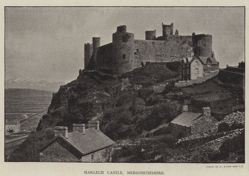 Harlech Kalesi, Merionethshire by English Photographer