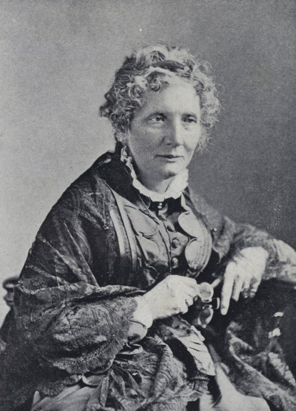 Harriet Beecher Stowe (s/b fotoğraf) by English Photographer
