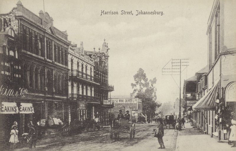 Harrison Street, Johannesburg (s/b fotoğraf) by English Photographer