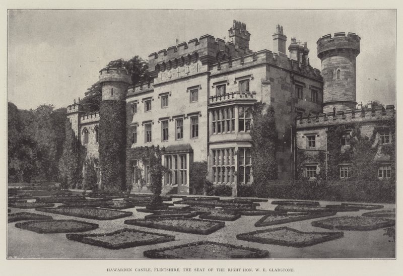 Hawarden Kalesi, Flintshire, Saygıdeğer WE Gladstone
